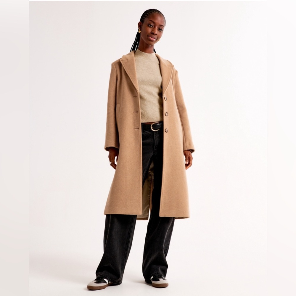 Abercombie & Fitch dad wool coat